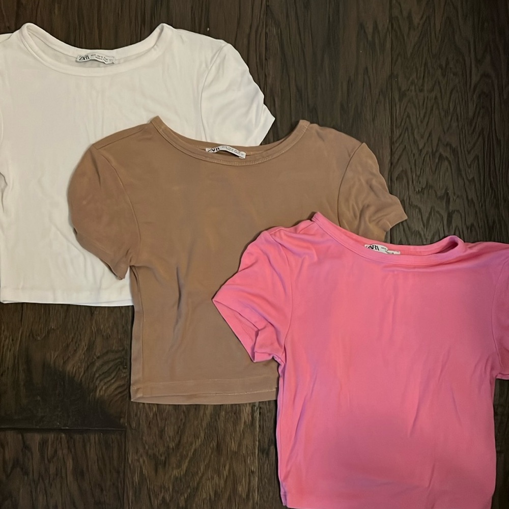 Zara Cropped T-Shirts (Bundle)